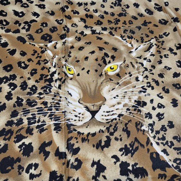 Animal Print Square Scarf Cheetah Print Square Scarf - Picture 2 of 6